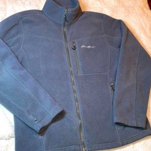 Men’s Eddie Bauer Full Zip Polartec  Fleece Jacket Size Medium very warm